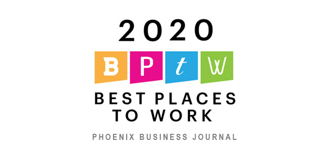 Phoenix Business Journal Best Places to Work 2020
