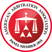 American Arbitration Association Panel Memeber 2016