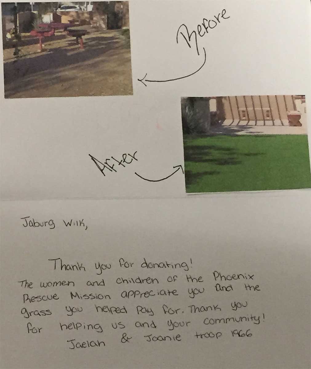 girl scouts phx rescue mission